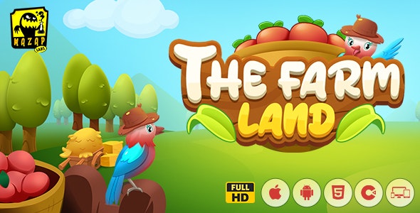 The Farm Land – Alphabet Bingo Arcade Game (Construct)