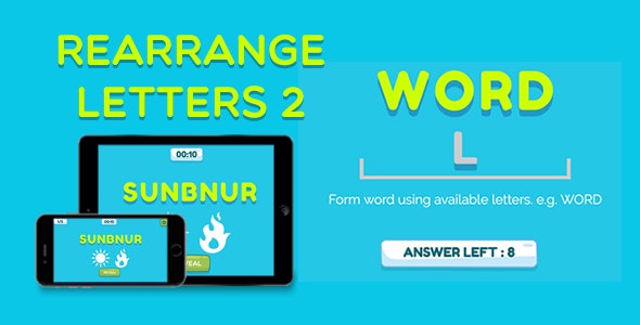 Rearrange Letters 2 – HTML5 Game