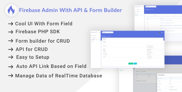 Firebase Admin Dashboard With Auto API  Form Builder