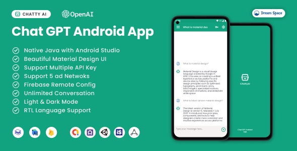 ChattyAI – Chat GPT Android Application 1.1