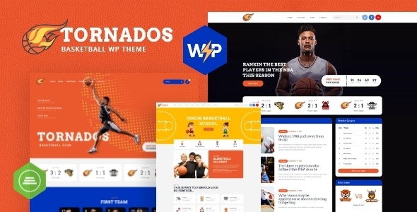 Tornados | Basketball NBA Team WordPress Theme