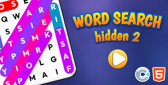 Word Search Hidden 2 – Html5 (Construct3)