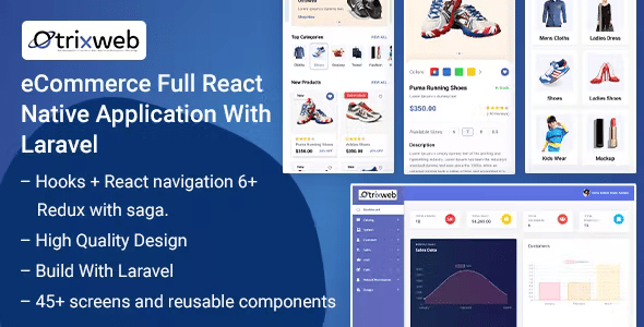 Otrixweb – React Native Ecommerce Application With Laravel Admin Panel 1.5.0