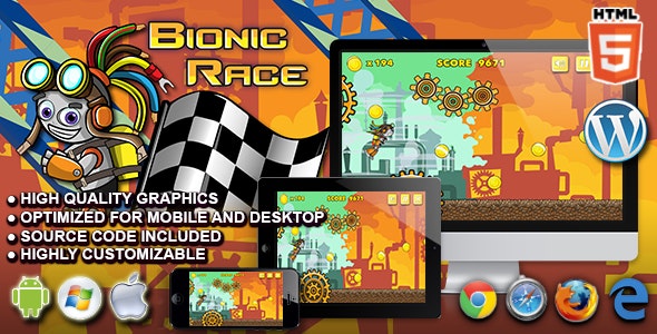 Bionic Race – HTML5 Running Game