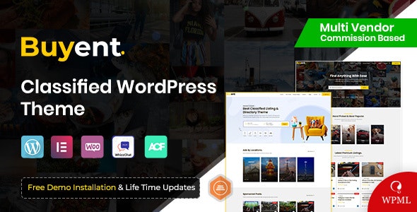 Buyent – Classified WordPress Theme 1.0.4