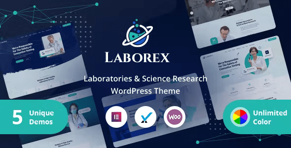 Laborex – Laboratory  Research WordPress Theme 1.8