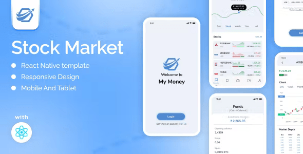 Stock Market App v1.0 – React native Template