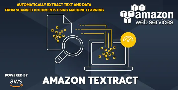 AWS Amazon Textract – Extract Text Forms Tables from Images and PDFs with ML 2.0.0