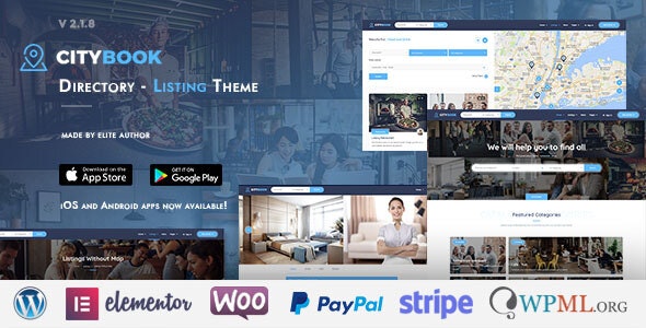 CityBook – Directory  Listing WordPress Theme