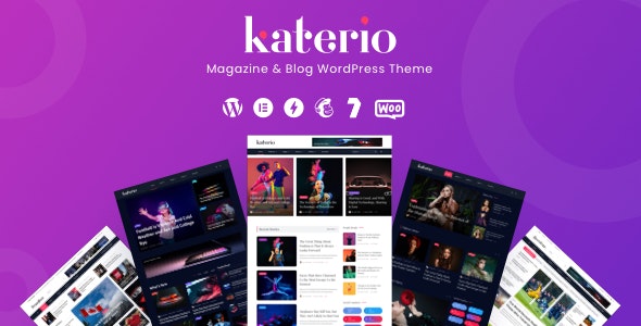 Katerio – Magazine  Blog WordPress Theme