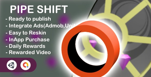 Pipe Shift – 3D Game(Unity Game+Admob+iOS+Android)