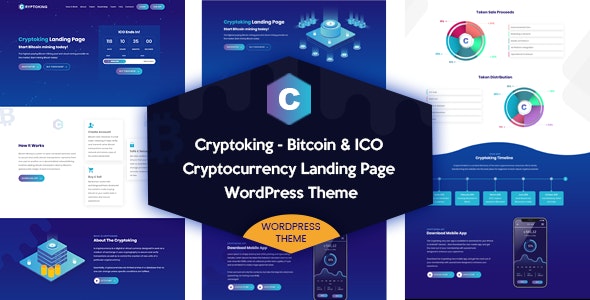 Cryptoking – Bitcoin  ICO Theme 2.1.5