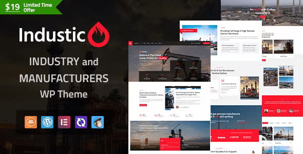 Industico – Industry and Manufacturers WordPress Theme 1.1