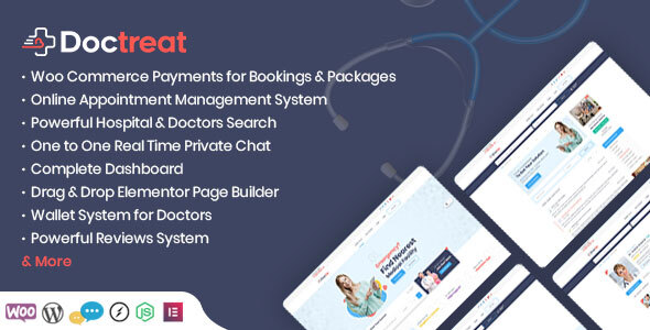 Doctreat – Hospitals and Doctors Directory WordPress Listing Theme 1.6.6