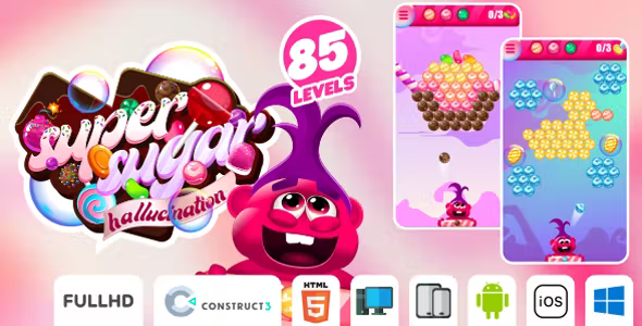 Super Sugar Hallucination – HTML5 Game (Construct3)