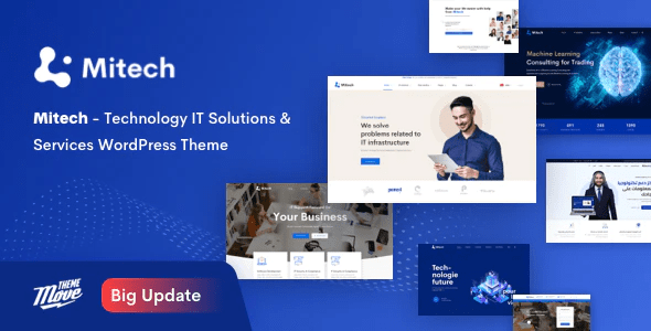 Mitech – Technology IT Solutions  Services WordPress Theme