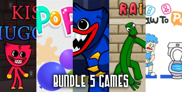 BUNDLE 5 GAMES – Mobile Games (Html5,C3p)