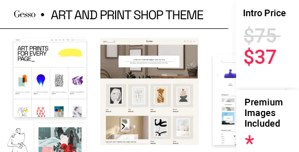 Gesso – Art  Print Shop Theme