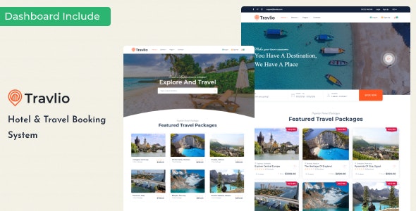 Travlio – Tour  Hotel Booking HTML Template