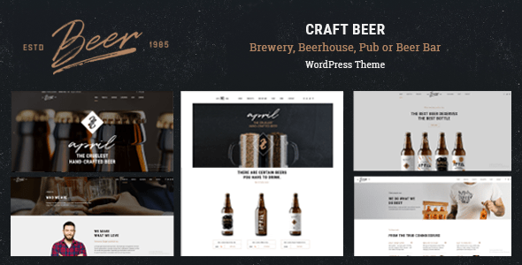 Craft Beer – Brewery  Pub WordPress Theme 1.5.3