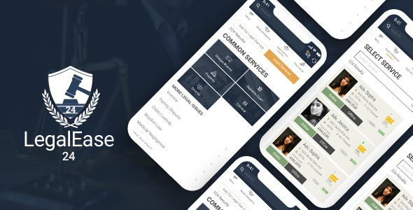 LegalEase24 – Complete Lawyer Booking Android App
