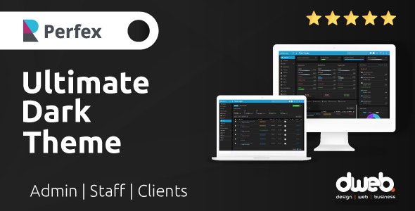 Ultimate Dark Theme – Perfex Theme CRM