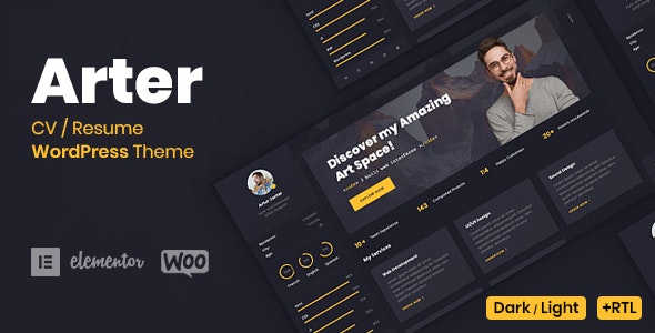 Arter – Resume WordPress Theme