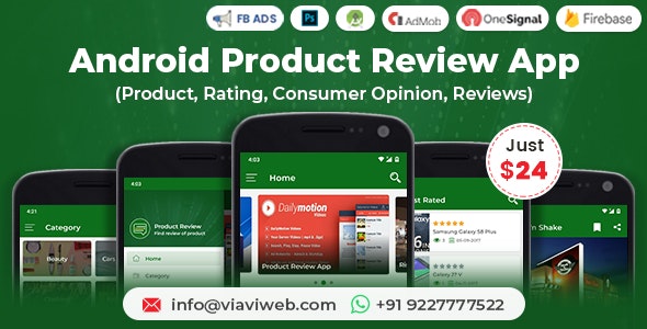 Android Product Review App (Product, Rating, Consumer Opinion, Reviews)