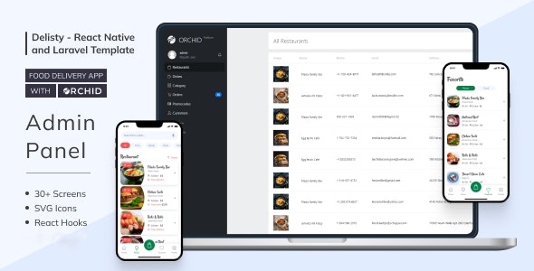 Mesio – Food Delivery App with Laravel Orchid Admin Panel | CLI 0.70.6