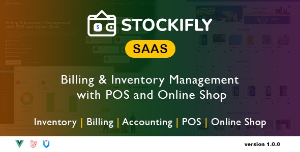 Stockifly SAAS – Billing  Inventory Management with POS and Online Shop 2.0.0