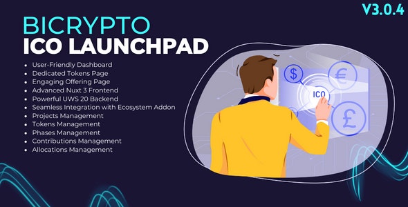 ICO LaunchPad Addon For Bicrypto – Token Initial Offerings, Projects, Phases, Allocations