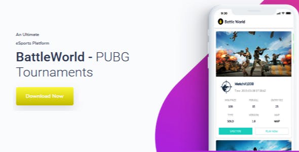 PUBG Tournament App with Admin Panel – BattleWorld