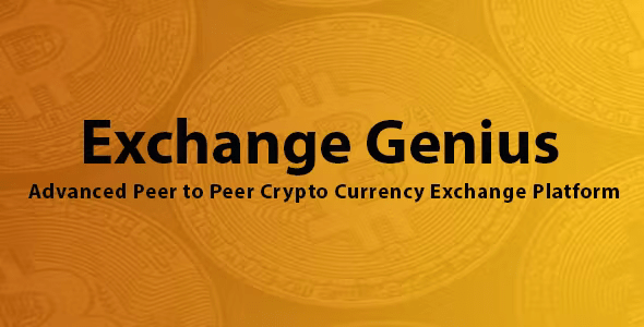 Exchange Genius – Advanced Peer to Peer Crypto Currency Exchange Platform 1.2