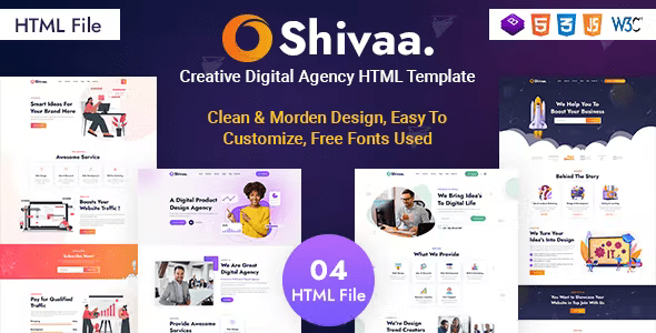 Shivaa – Creative Agency Bootstrap Template