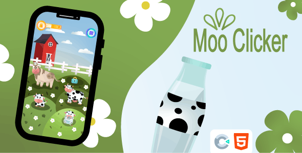 MOO CLICKER – HTML5 – Construct 3