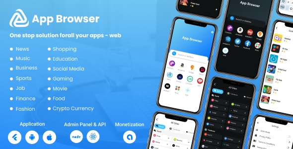 App Browser – All in one app | Flutter, android, ios