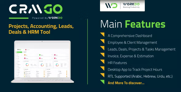 CRMGo – Projects, Accounting, Leads, Deals & HRM Tool 7.2