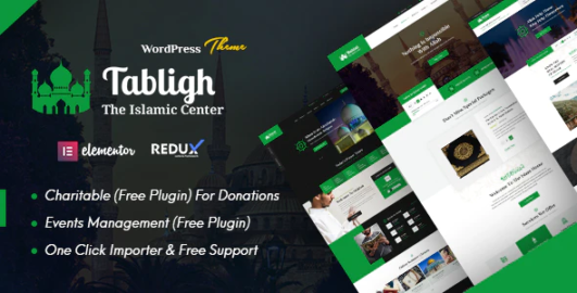 Tabligh – Islamic Institute  Mosque WordPress Theme