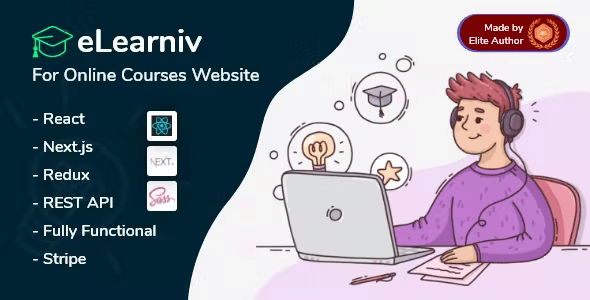 eLearniv – Learning Management System with React  Next.js 1.4