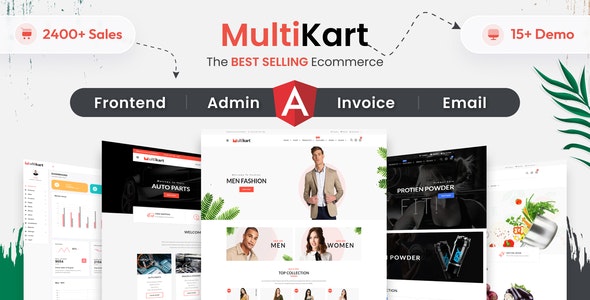 Multikart – Responsive Angular 17 eCommerce + Admin + Invoice + Email Template