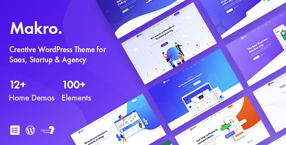 Makro – WordPress Theme For Saas & Startup  1.2.9