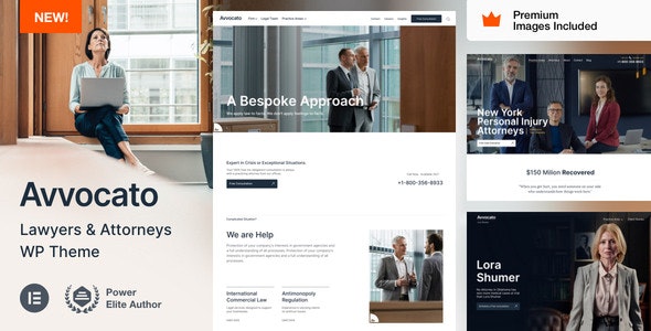 Avvocato – Lawyer  Attorney WordPress Theme