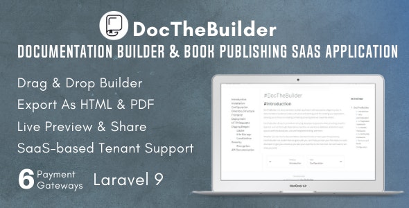 DocTheBuilder – Documentation Builder  Book Publishing SaaS Application