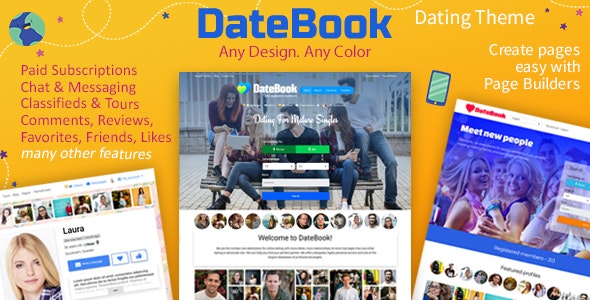 DateBook – Dating WordPress Theme 4.7.9