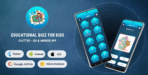 Educational Quiz for Kids – Flutter Android  iOS App