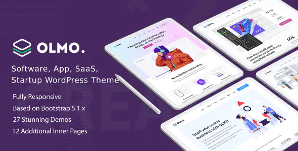 OLMO – Software & SaaS Landing WordPress Theme 1.0.4