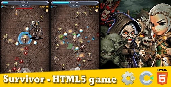 Archer of Labyrinth – HTML5 survivor.io A popular survivor game (Construct 2, 3)