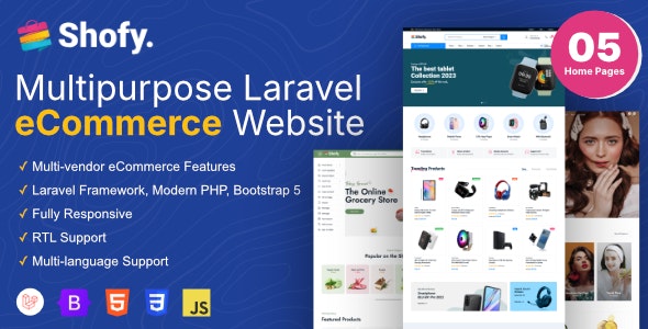 Shofy – eCommerce & Multivendor Marketplace Laravel Platform 1.2.5