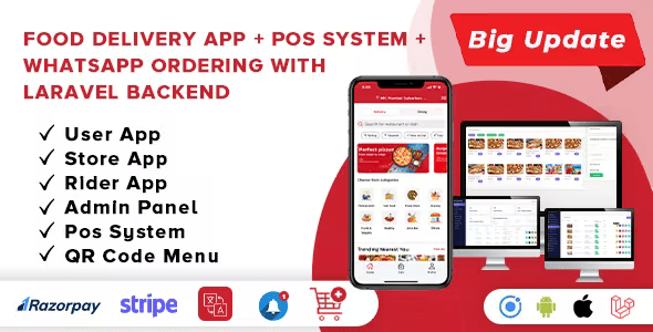 Food Delivery App – A Complete Ready to Use MultiStore Mobile App(Android, ios) + Website