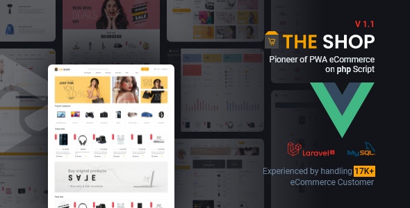 The Shop – PWA eCommerce cms 3.0